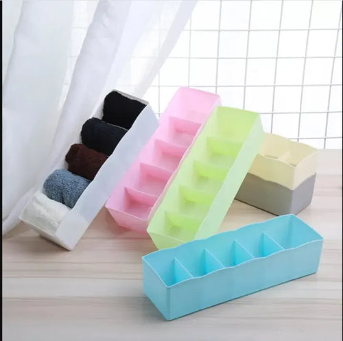 (2 Pc) 5 Grids Storage Box Best for Desk / Drawer Daraazpk