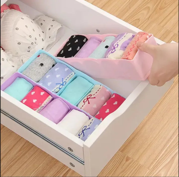 (2 Pc) 5 Grids Storage Box Best for Desk / Drawer Daraazpk