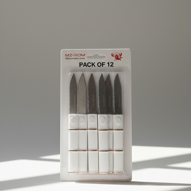 12 Piece Knife Set | Professional Stainless Steel Kitchen Knives With Ergonomic Handles Daraazpk