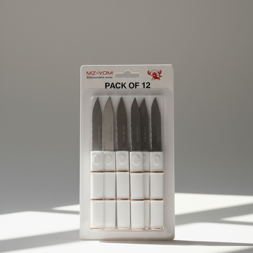 12 Piece Knife Set | Professional Stainless Steel Kitchen Knives With Ergonomic Handles Daraazpk