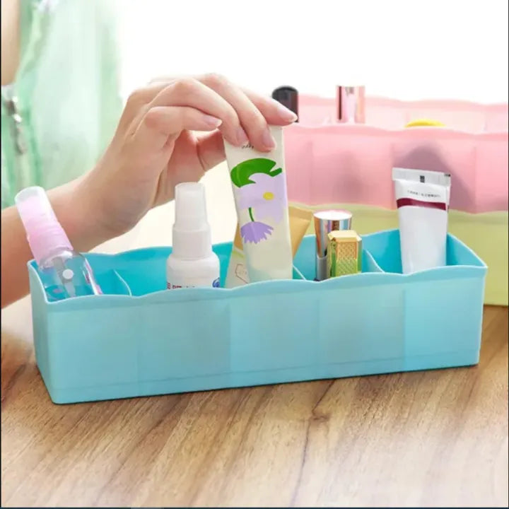 (2 Pc) 5 Grids Storage Box Best for Desk / Drawer Daraazpk