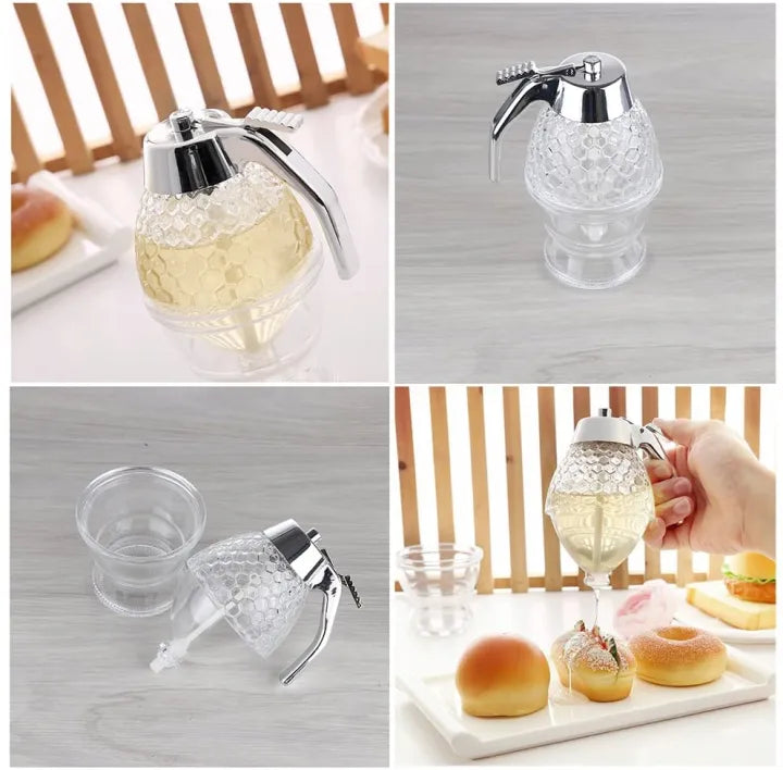 Honey Dispenser Juice Syrup Pot Jar Daraazpk