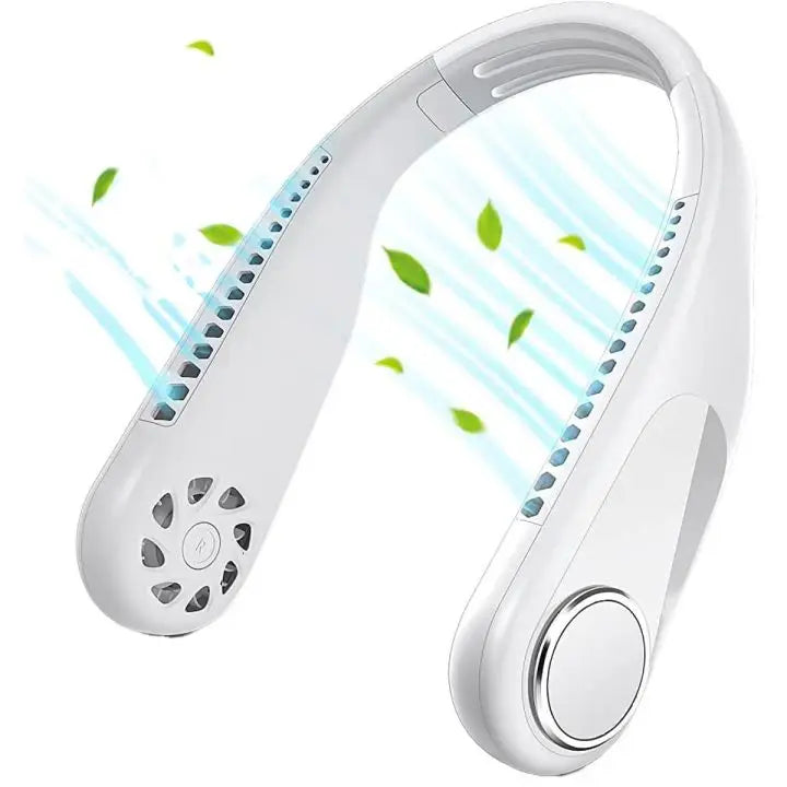 Portable Neck fan air Cooler & Purifier | Adjustable 3 speed and Rechargeable