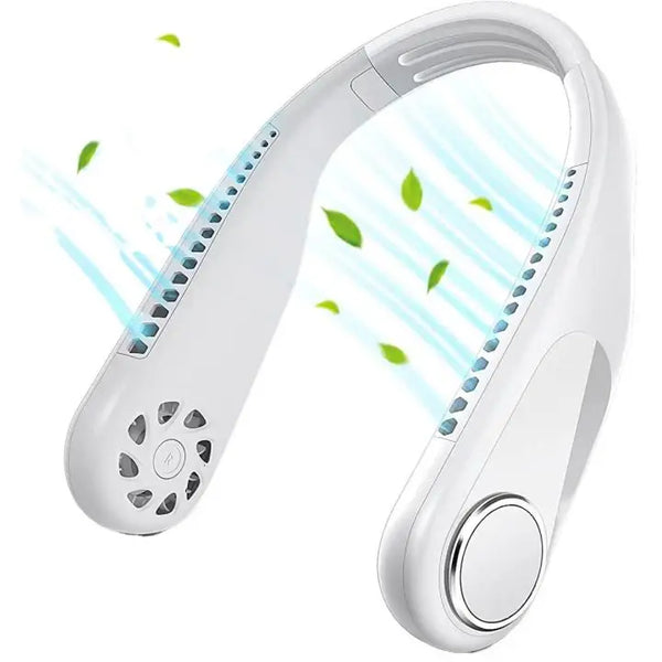 Portable Neck fan air Cooler & Purifier | Adjustable 3 speed and Rechargeable