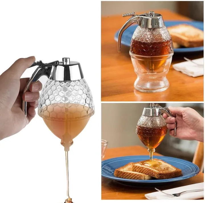 Honey Dispenser Juice Syrup Pot Jar Daraazpk