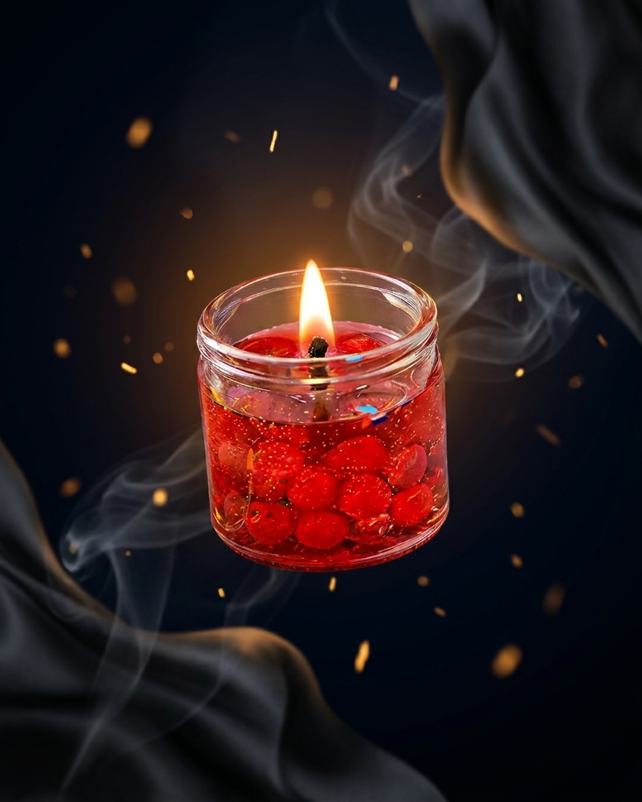 Pack of 6 - Home Decoration Seashell Jell Glass Candles Daraazpk