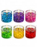Pack of 6 - Home Decoration Seashell Jell Glass Candles Daraazpk