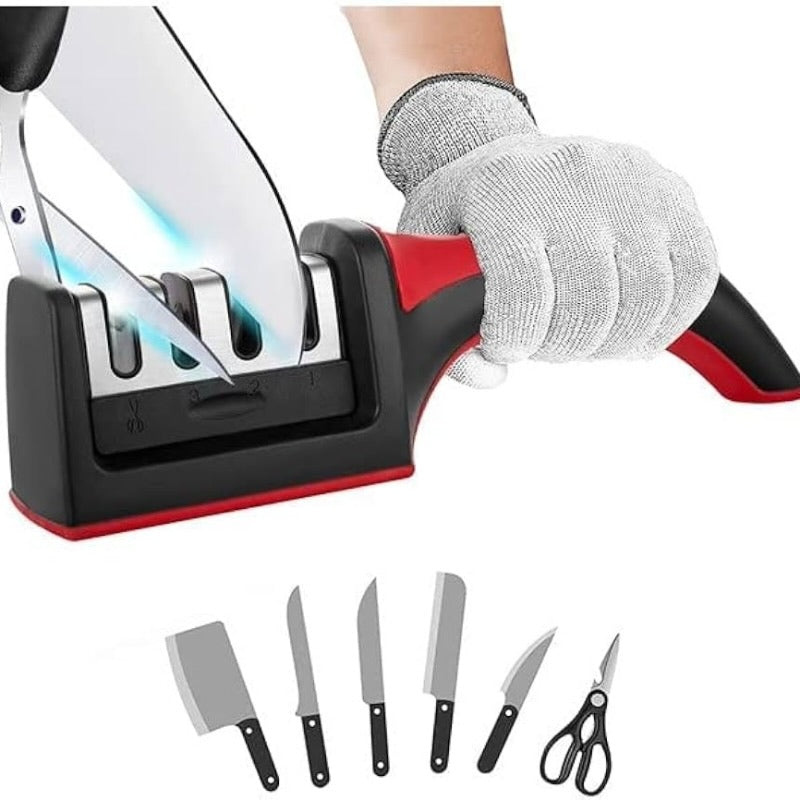 3-in-1 Knife Sharpener Set with Ceramic Peeler Daraazpk